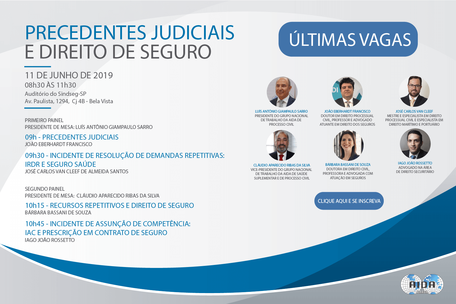 Leia mais sobre o artigo Precedentes Judiciais e Direito de Seguro é tema de debate da AIDA