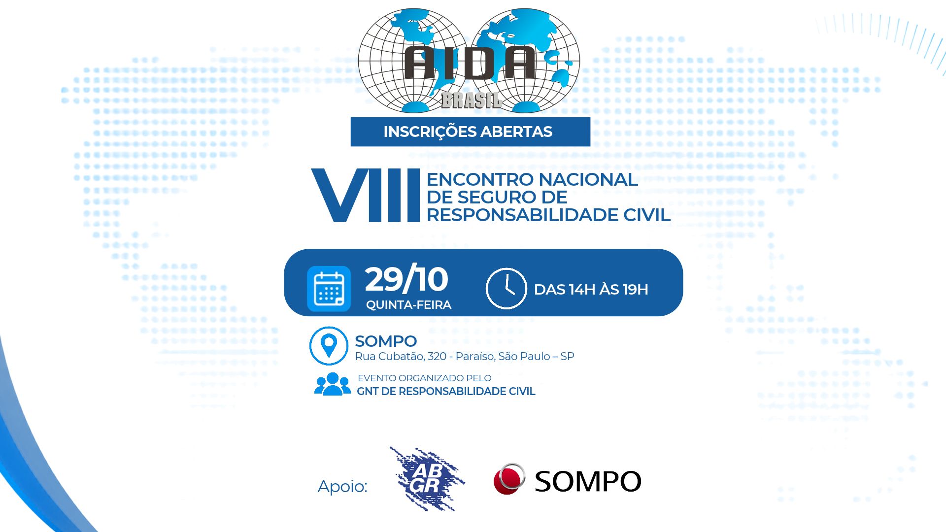 Leia mais sobre o artigo AIDA Brasil promove VIII Encontro Nacional de Seguro de Responsabilidade Civil em São Paulo