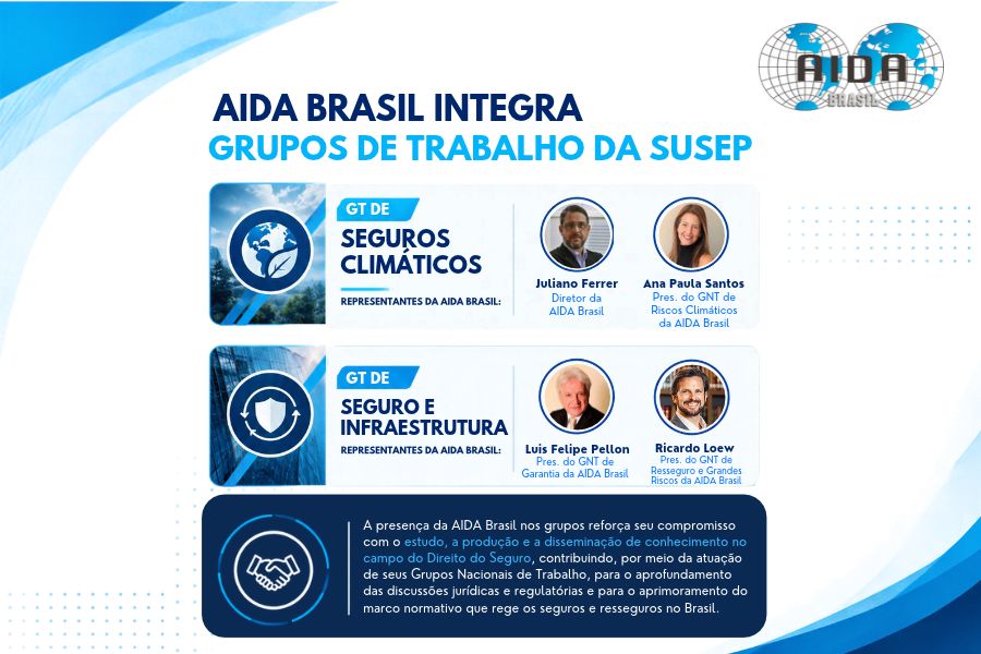 Leia mais sobre o artigo A AIDA Brasil passa a integrar dois Grupos de Trabalho (GTs) da Susep